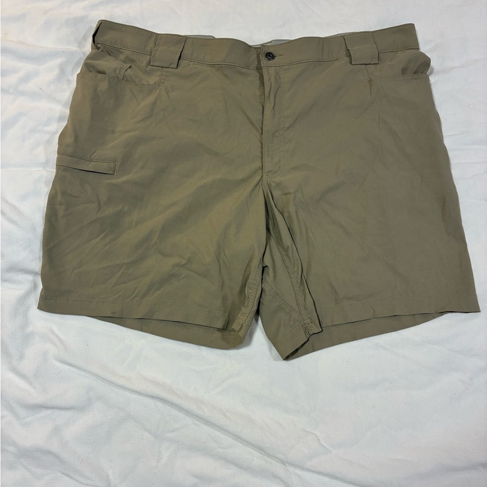 Duluth Trading Co. Men's 46 Relaxed Fit Cargo‎ Shorts Stretch Nylon Khaki
